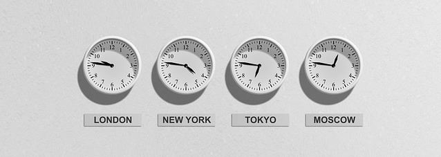 Clocks with Time Zones Image